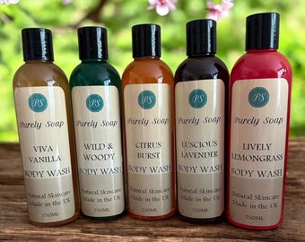 Plant-based Shower Gel Body Wash SLS, Paraben, SLES free with Essential Oils - Cruelty Free