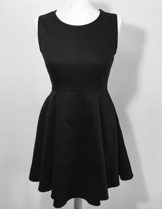 women's little black cocktail dress