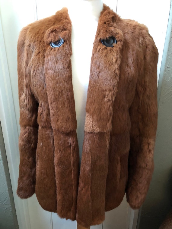 vintage jacket / coney fur jacket / vintage Daphm… - image 1