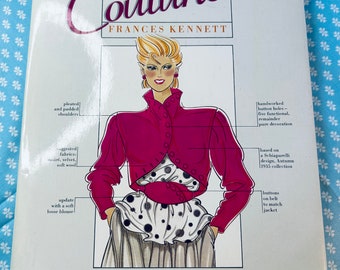 Livre relié vintage « Secrets of the Couturiers » 1984 FRANCES KENNETT, Techniques de couture des grands créateurs Première édition
