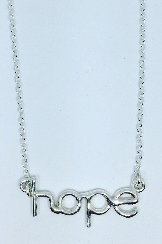 Hope necklace sterling silver best sale