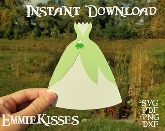 Princess Dress Svg Etsy