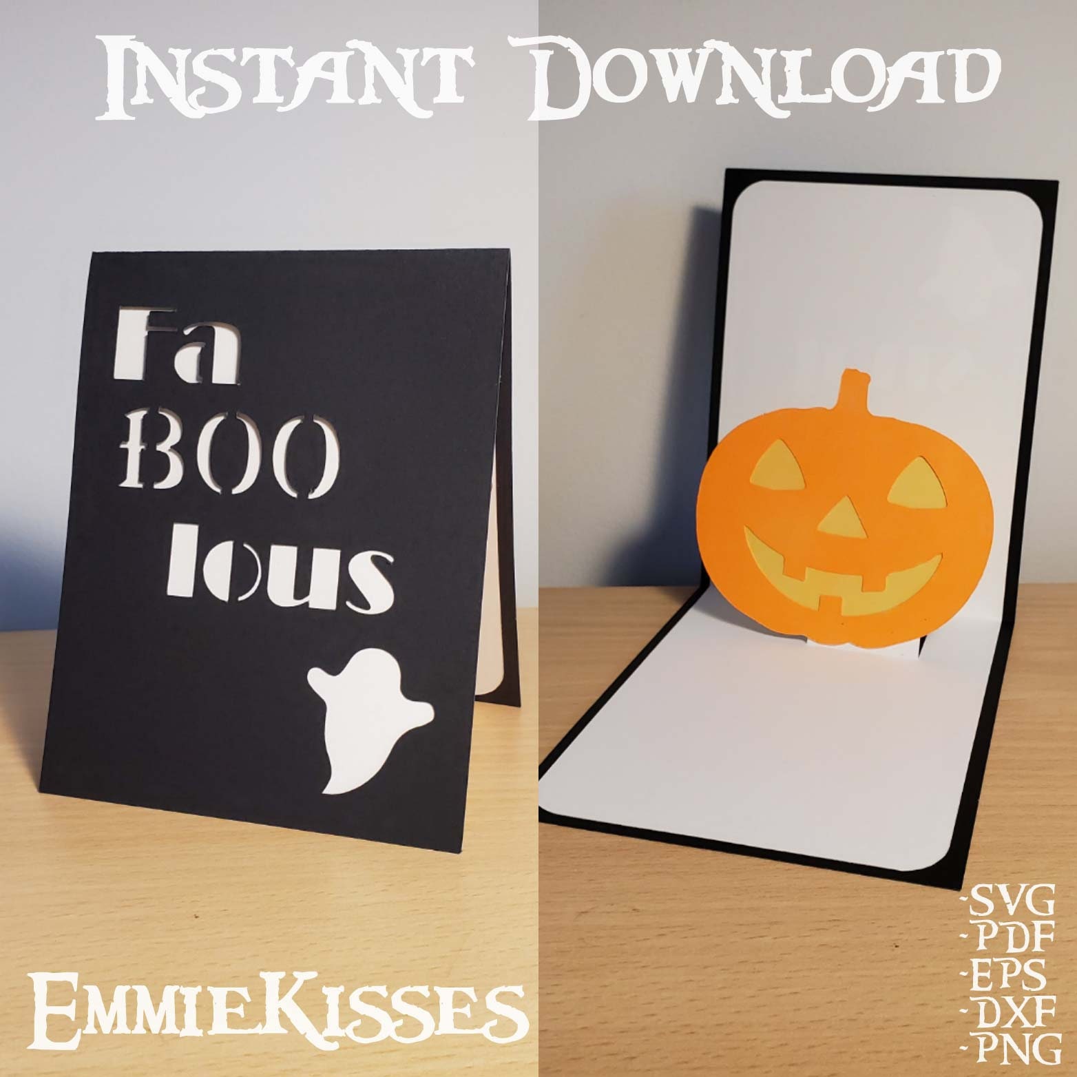 Download 3d Pop Up Halloween Card Svg Cutting File Instant Download Etsy