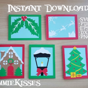 Christmas Cards SVG - Bundle of 5 designs