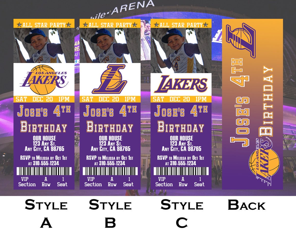Lakers Ticket Template