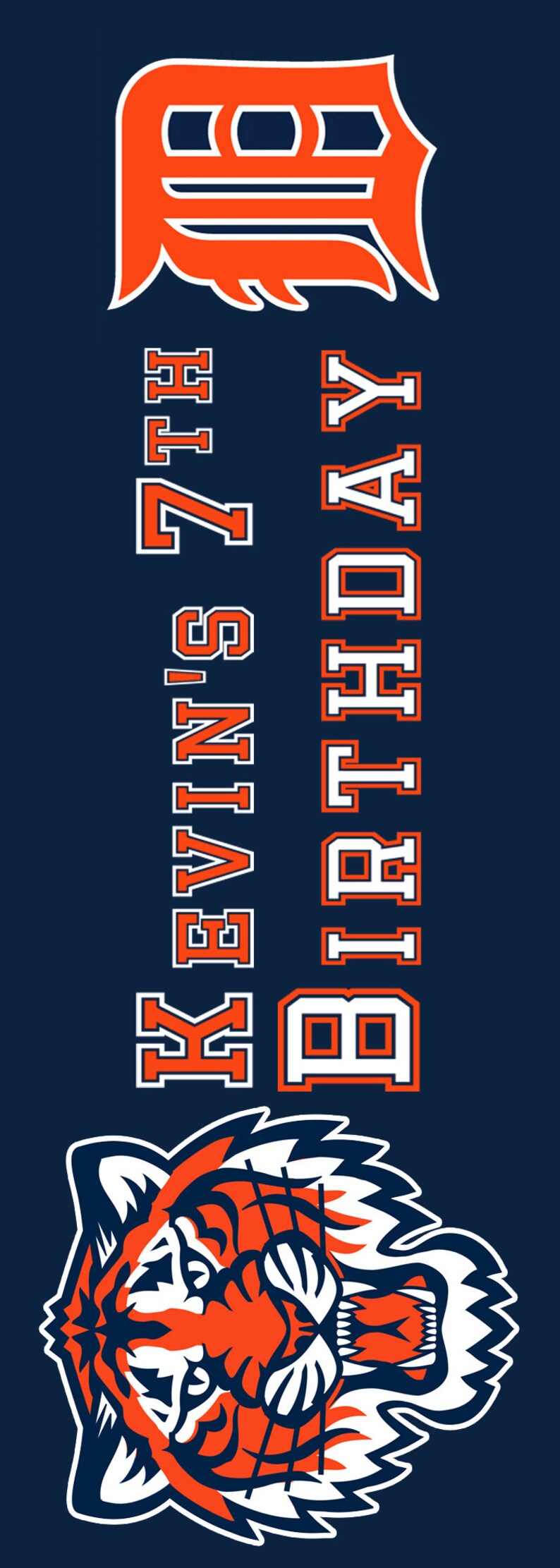 Detroit Tigers Birthday Ticket Invitation Etsy