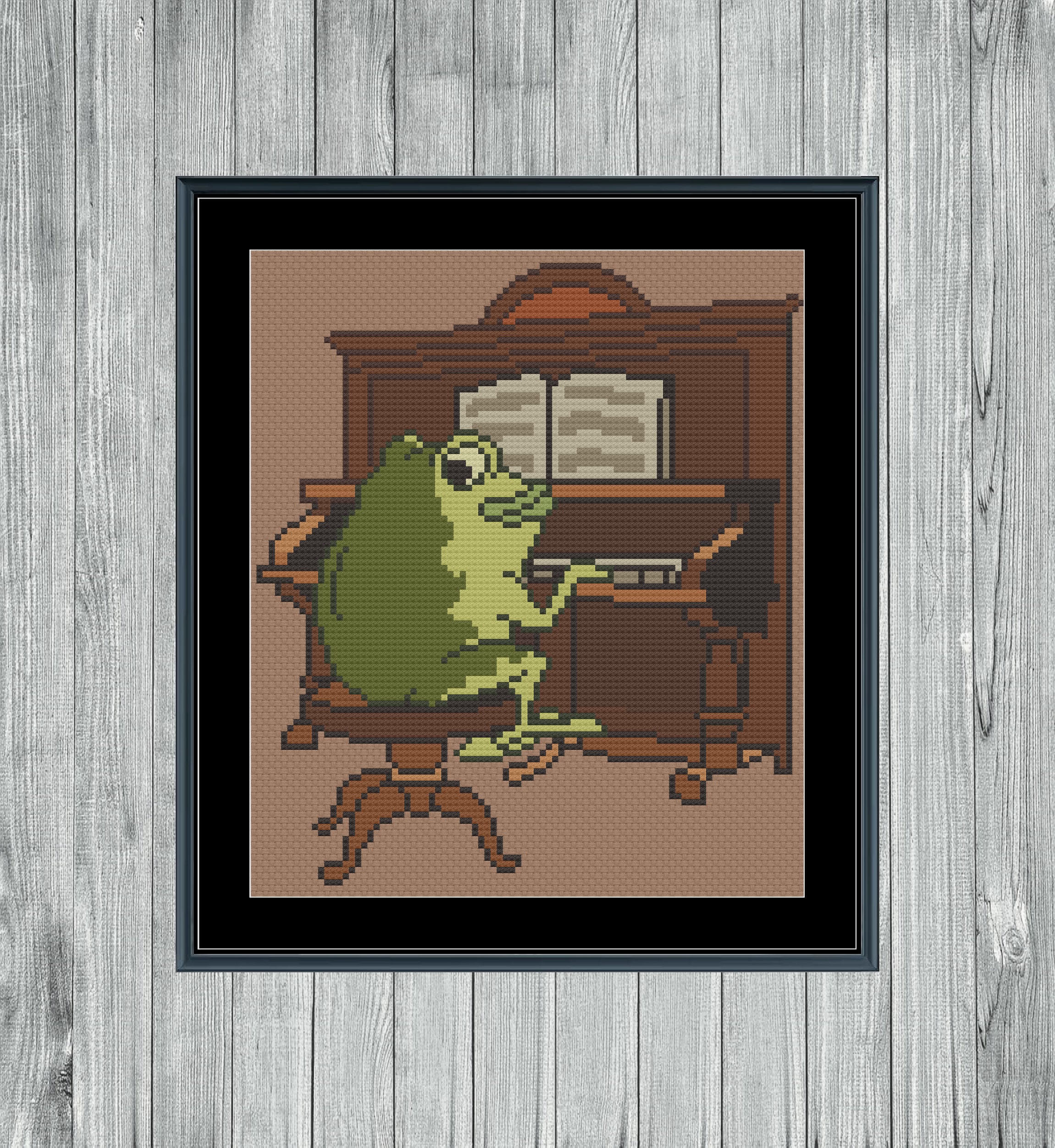 Over the Garden Wall Frog Cross Stitch Pattern - Etsy