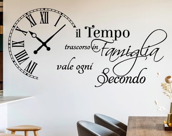 Wall sticker writing time spent with family is worth every second wall stickers wall sticker decoration wall decal decal