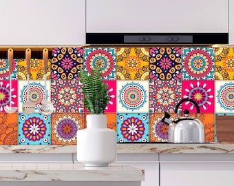 Tile stickers Bathroom and kitchen stickers pattern in modern style decal