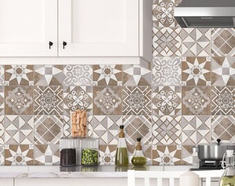 Tile stickers Bathroom and kitchen stickers pattern in modern style decal