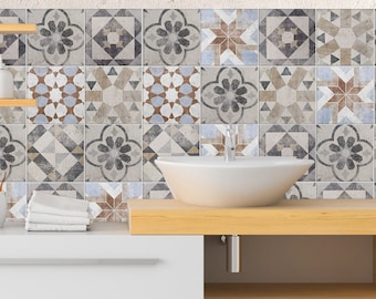 Tile stickers Bathroom and kitchen stickers pattern in modern style decal