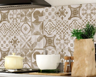 Tile stickers Bathroom and kitchen stickers pattern in modern style decal