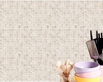 Tile stickers Bathroom and kitchen stickers pattern in modern style decal