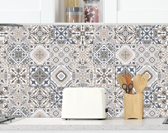 Tile stickers Bathroom and kitchen stickers pattern in modern style decal