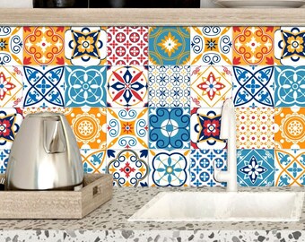 Tile stickers Bathroom and kitchen stickers pattern in modern style decal
