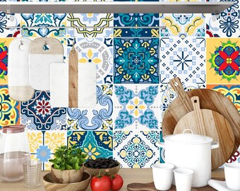 Tile stickers Bathroom and kitchen stickers pattern in modern style decal