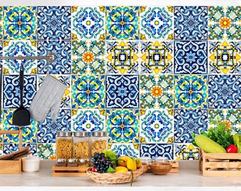 Tile stickers Bathroom and kitchen stickers pattern in modern style decal