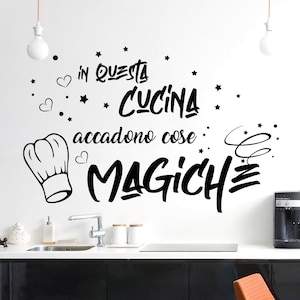 ufengke® Personalizzato Vasellame da Cucina Adesivi Murali, Teiera Tazze Ciotole e Thermos Adesivi da Parete Removibili/Stickers Murali/Decorazione Murale