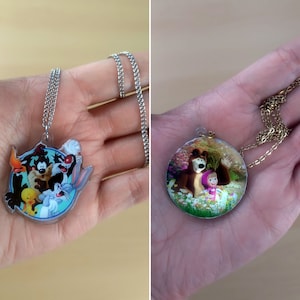 Collane in plastica termoretraibile personalizzate - stampate su carta adesiva ( Anime e Manga/ Supereroi/ Loghi/ Walt Disney/ ecc. )