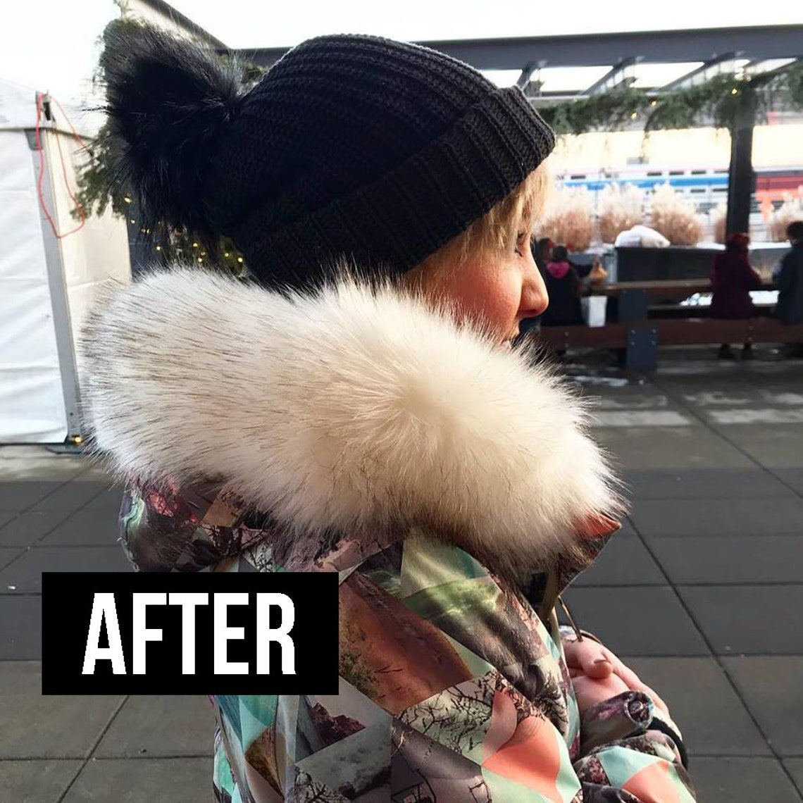 White Faux Fur Trim. No Sew Faux Fur Trim. Fur Hood Etsy
