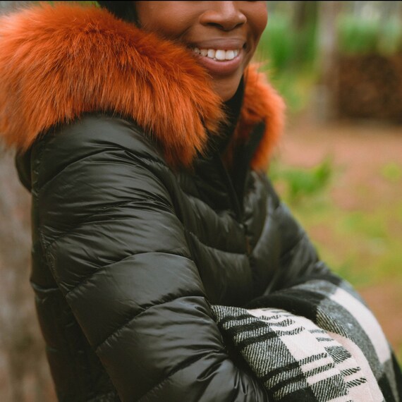Red Fox Faux Fur Trim. No Sew Fur Trim. Parka Fur Replacement