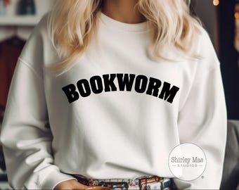 Bookworm SVG PNG: Book Lover Design Instant Digital Download Cricut Jpg, Eps, Png, Svg, Pdf