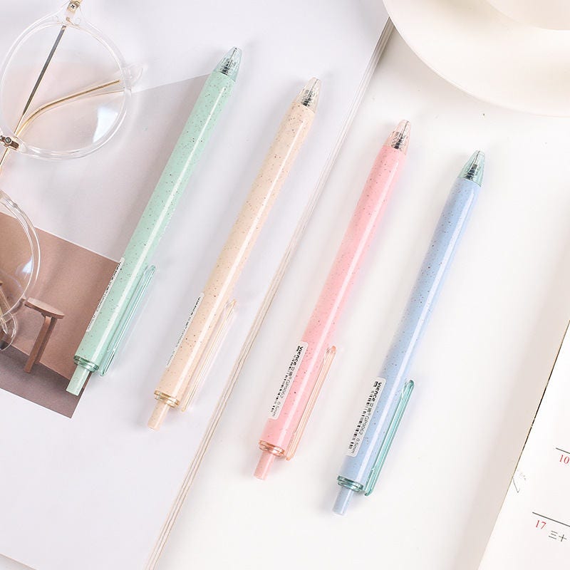 Simple Pretty Pastel Gel Pens Cute Pens Kawaii Stationery 