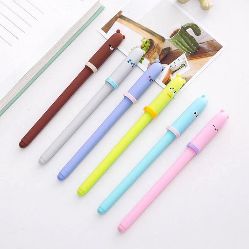 colourful gel pens