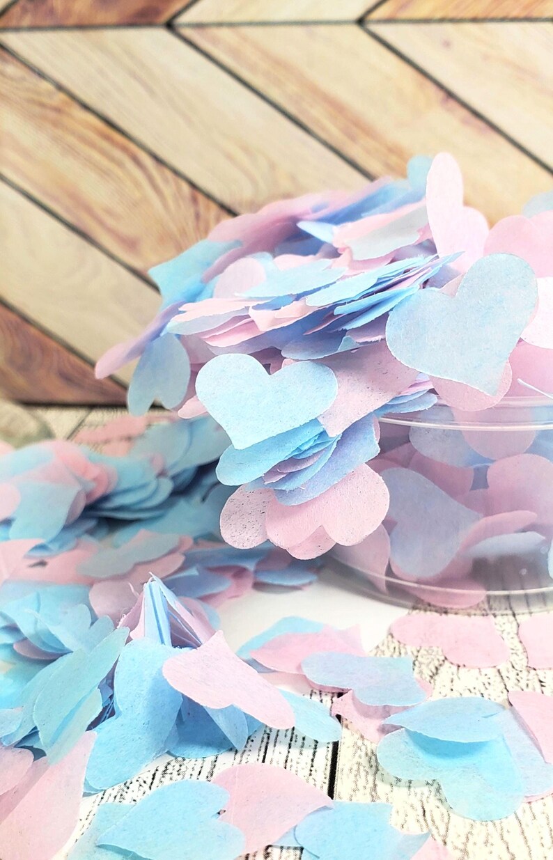 Baby Shower Confetti Hearts - 3000 Count - Table Top Decorations - Etsy