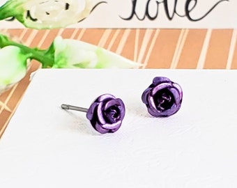 Lavender Flower Earrings Stud - Dainty Earrings - Thoughtful Gift For Mothers Day