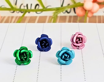 Thoughtful Flower Stud Earrings • Petite 6mm Flowers • Mothers Day Gift • Gift For Her