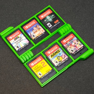 Custodia a portafoglio sottile per cartucce di gioco Nintendo Switch con logo - 5 misure