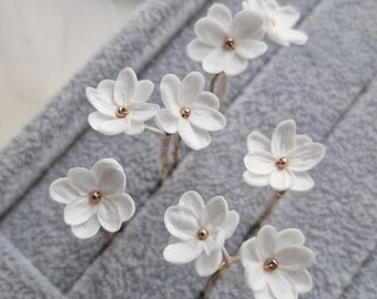 Petites épingles à cheveux fleurs, petite barrette à cheveux florale pour mariage