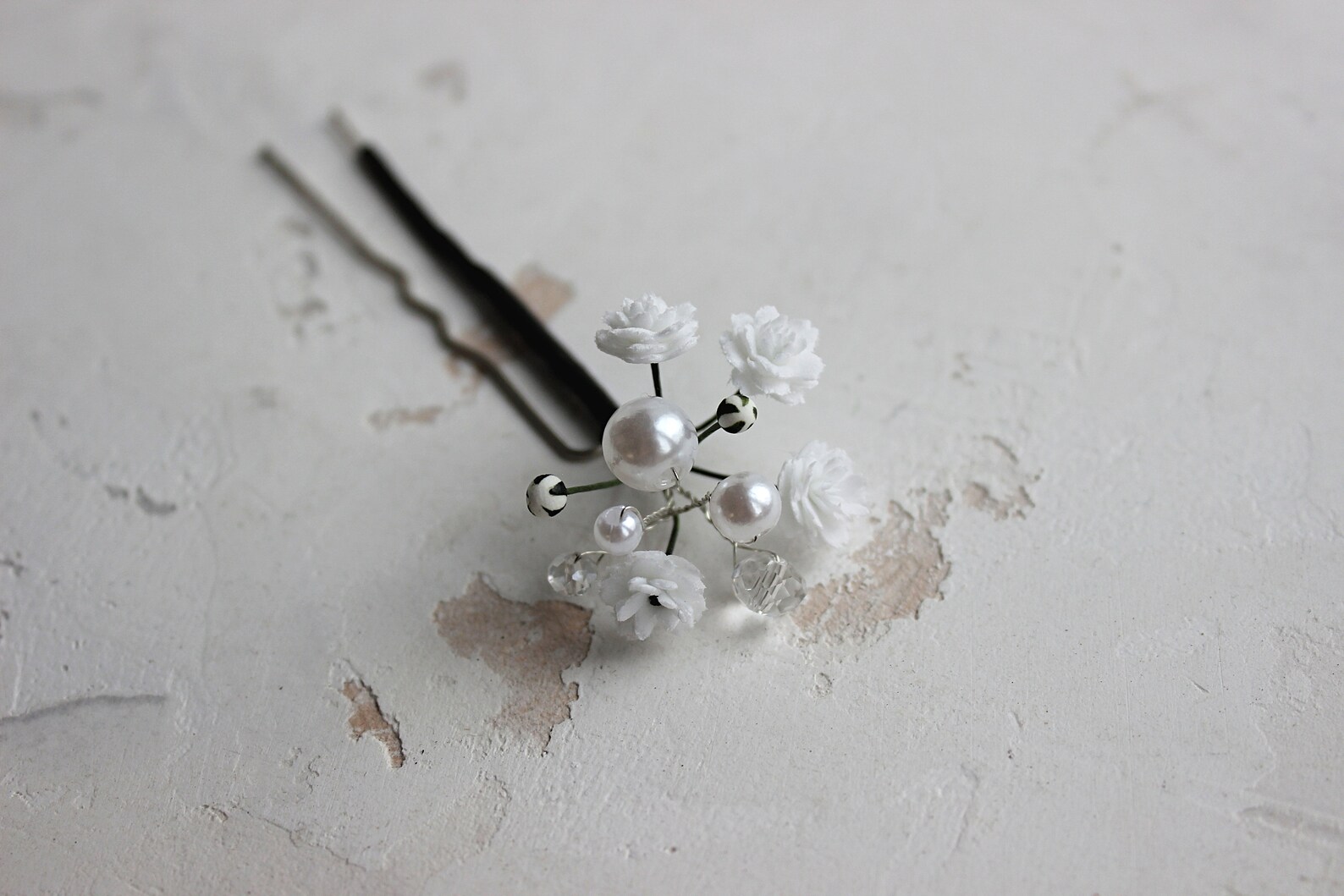 Baby Breath Pearl Bridal Hair Pins Gypsophila Wedding Hair Etsy