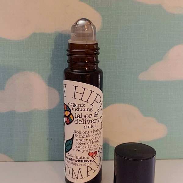 Labor & Delivery Blend Organic Essential Oil Roller Ball Vegan and Fair Trade