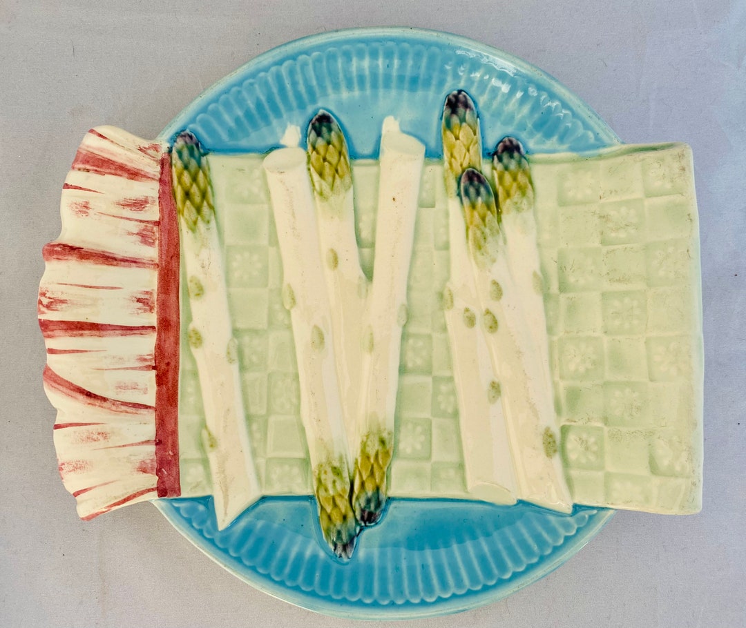 RARE Asparagus Serving Plate Keller & Guérin Luneville French Etsy