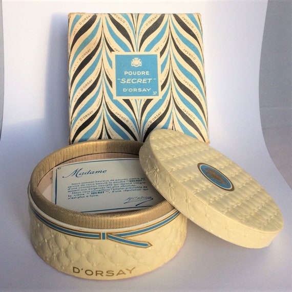 Vintage D'Orsay Poudre Secret Face Powder Box - Sealed