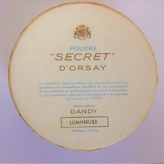 Vintage D'Orsay Poudre Secret Face Powder Box - Sealed View 5