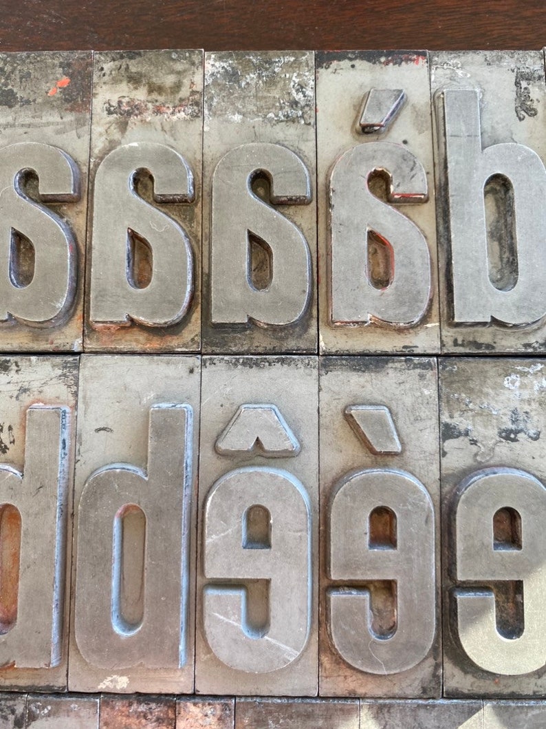 Lettere di stampa francesi industriali alte 7 cm immagine 6