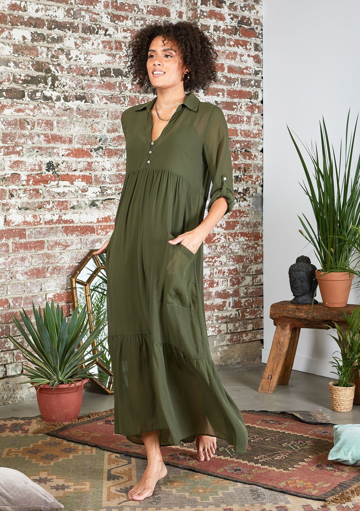 maxi boho kleid