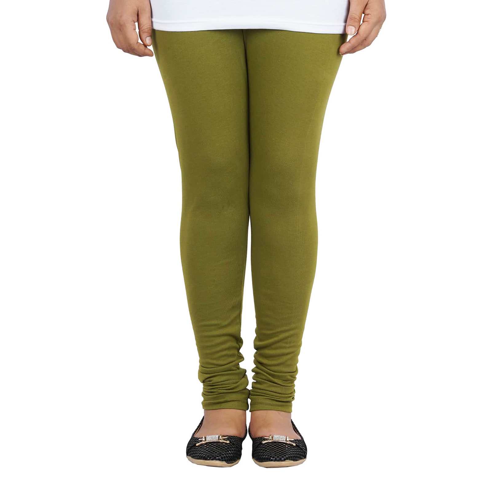 Olive green color handmade Leggings women's wear sport | Etsy