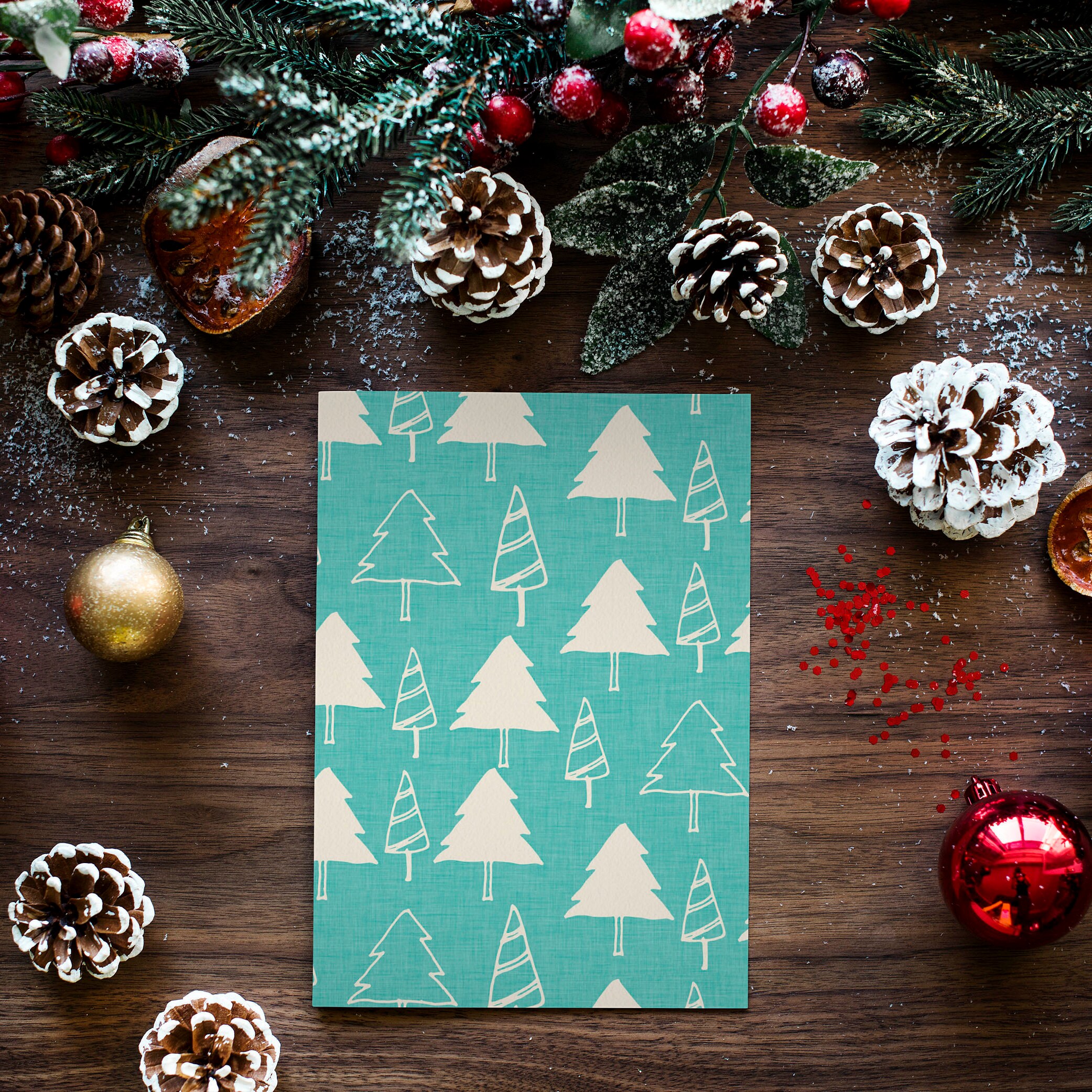 Printable Christmas Cards Christmas Card Set 10 Printable Etsy