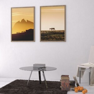 2er Set Rentier Drucke | Island Kunstdruck | Nordische Wandkunst | Isländische Tierfotografie