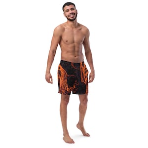 Lava Field Men&#39;s swim trunks | Geldingadalur Volcano Eruption | Iceland Gift