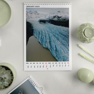 Calendario Islanda 2023 - Calendario A3 di fotografia paesaggistica e di viaggio con foto dell'Islanda