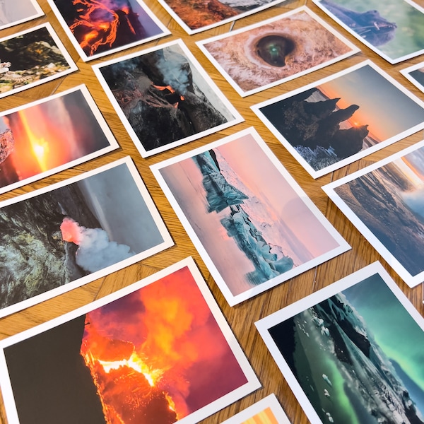Isländische Postkarten - Island Fotografie Postkarten Pack - Großes Set von 36 - oder wählen Sie Ihre