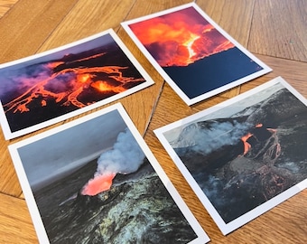 Geldingadalur eruption Postcards | Fagradallsfjall Volcano | Iceland Souvenir Photography postcard set of 4