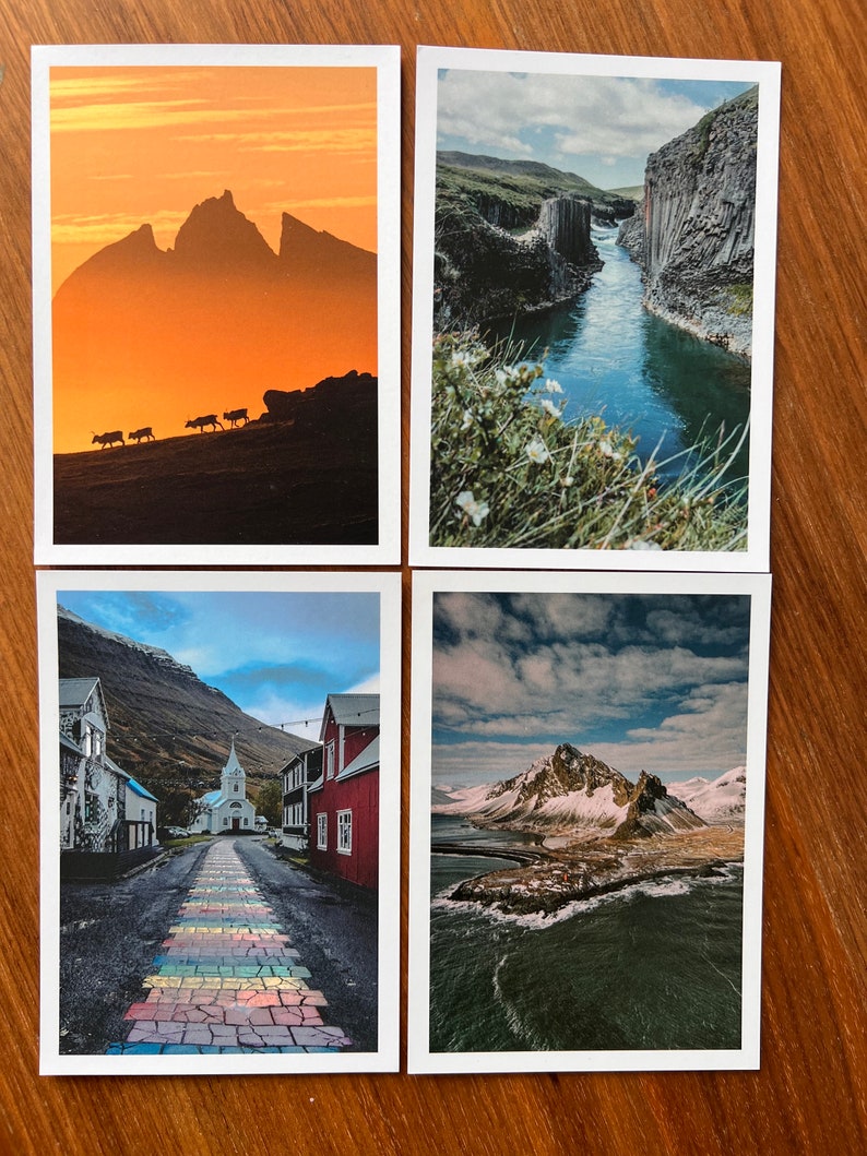 Eastfjords Postcards east Iceland postcard set Icelandic postcards Iceland Souvenir Photography postcard set of 4 image 2