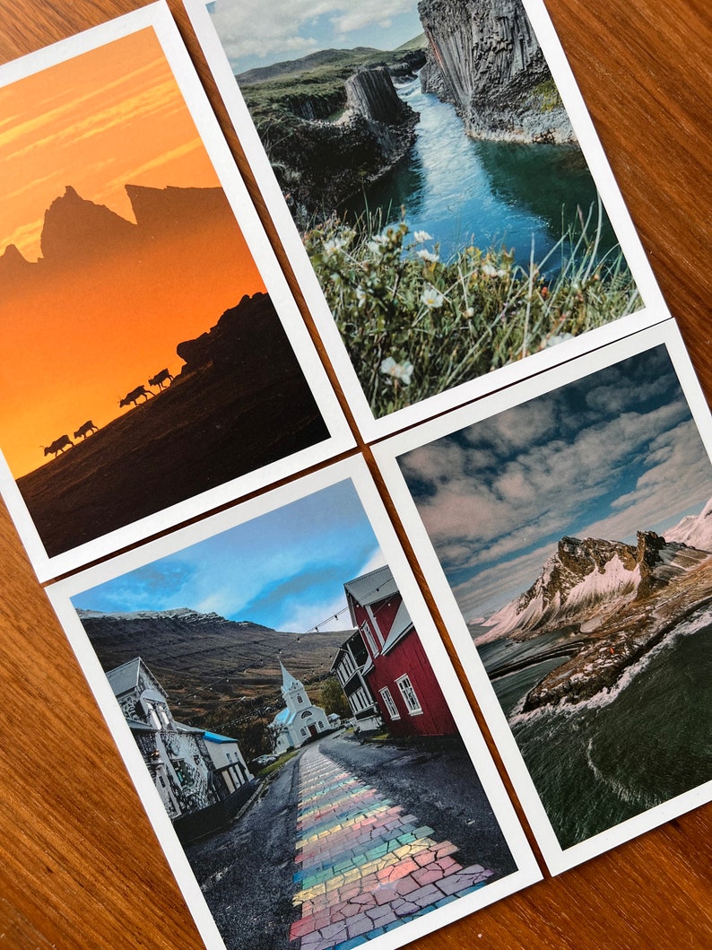 Eastfjords Postcards east Iceland postcard set Icelandic postcards Iceland Souvenir Photography postcard set of 4 image 1