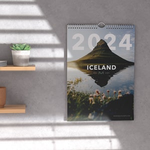 Iceland Calendar 2024 A3 landscape and travel photography calendar with photos of Iceland image 1